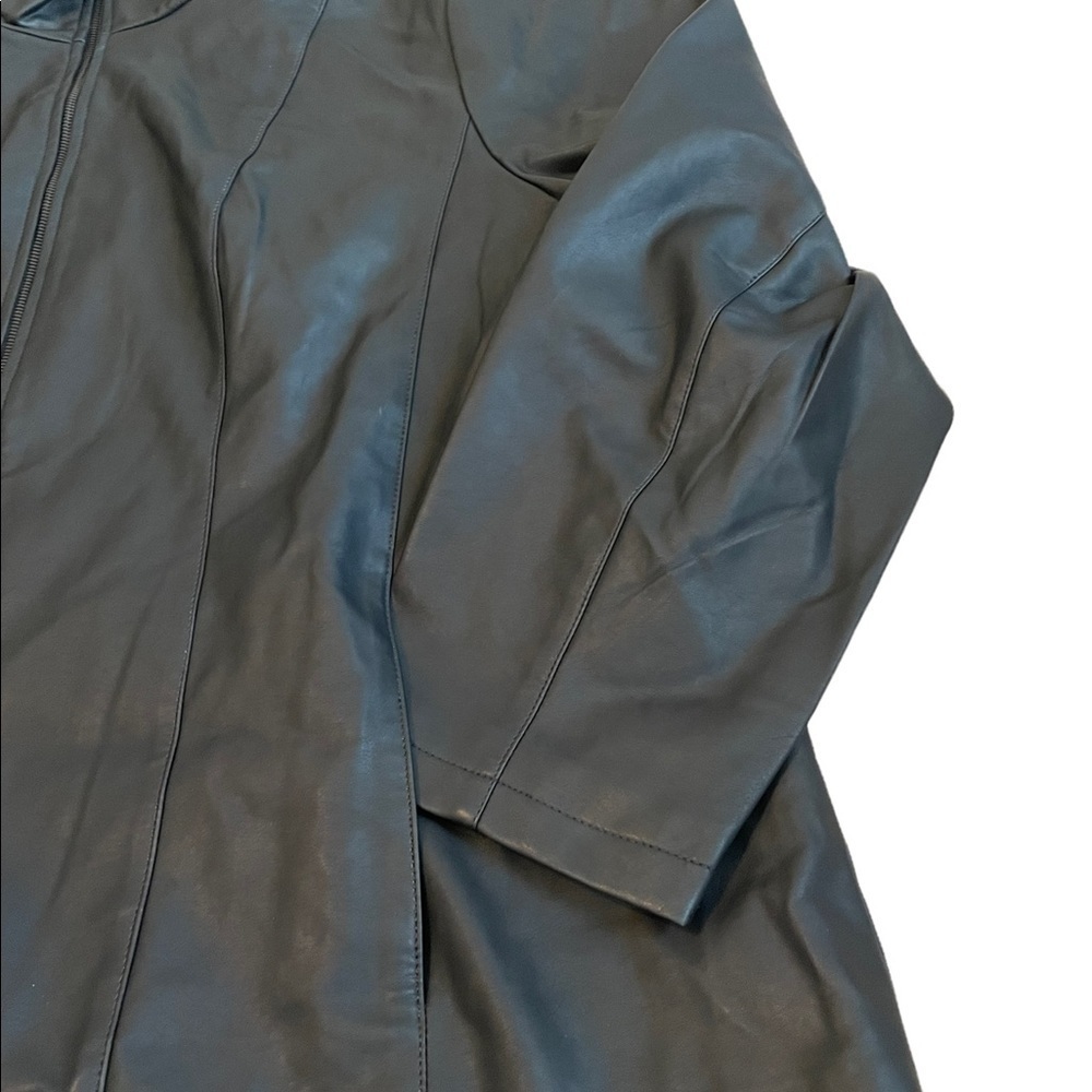 midnight Velvet Faux-Leather Jacket black - Picture 3 of 11